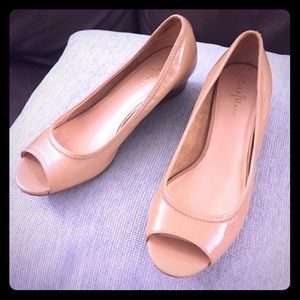 Cole Haan Nike Air- Tan Patent Leather Wedge